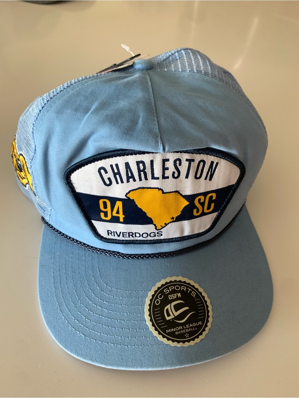 Riverdogs Charleston SC Light Blue Mesh-Back Hat